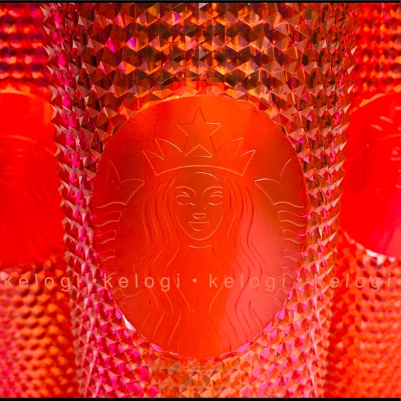 Iridescent Pink Bling Studded Starbucks Venti Cup - Picture 2 of 5